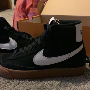 Black with gum sole Nike Blazers